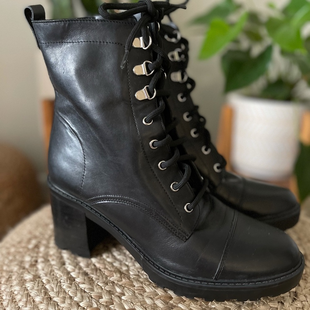 Steve Maiden combat boots leather size 10